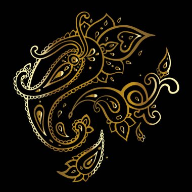 desenli arka plan. çizilmiş süsleme el.