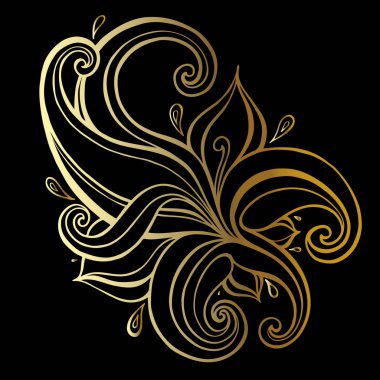 Paisley. etnik süs. vektör illüstrasyon izole