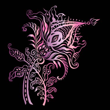 Paisley. Etnik süsleme. Vintage vektör set