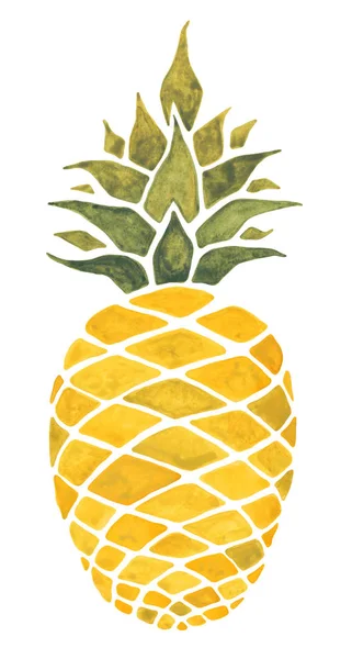 Pineapple. Watercolor illustration. — Stock Photo, Image