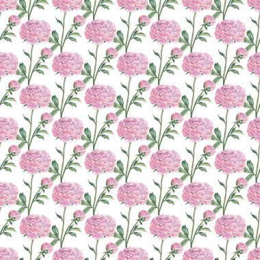 Elle çizilmiş seamless modeli soyut çiçek