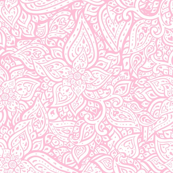 抽象的な花のヴィンテージのシームレス パターン — ストックベクタ