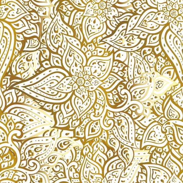 Paisley background. Ornamento desenhado à mão . —  Vetores de Stock