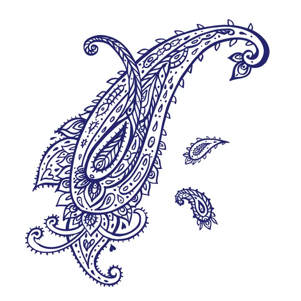 Paisley. Ethnic ornament. Vector illustration white isolated — 스톡 벡터