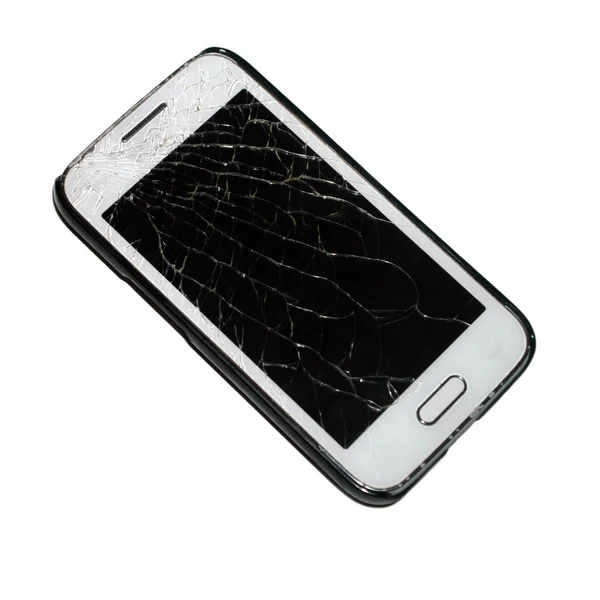 kaza cep telefonu ekran izole