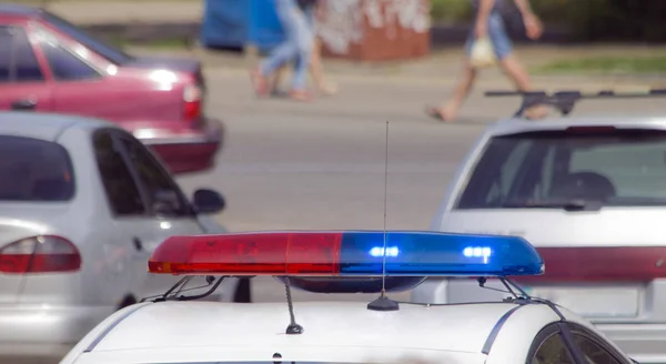 Police car siren — Stock Photo, Image