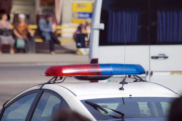 Сирена полицейской машины — стоковое фото