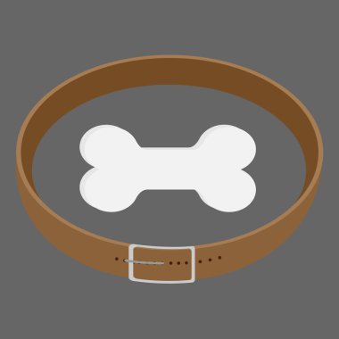 köpek tasması ve kemik