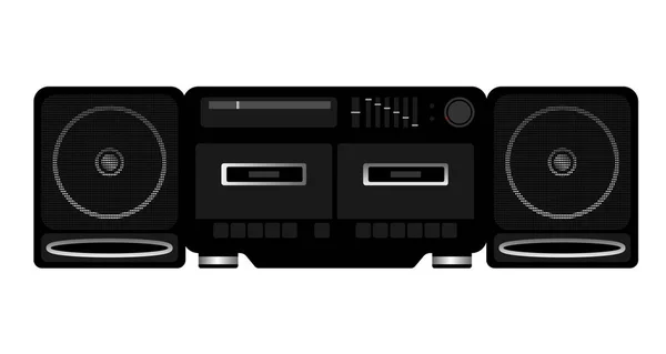 Lecteur d'enregistreur de cassette vintage — Image vectorielle