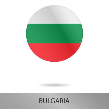 Bulgaristan yuvarlak gölge simgesiyle