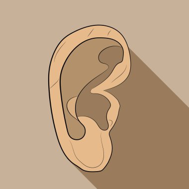 kulak simge vektör çizim çizim