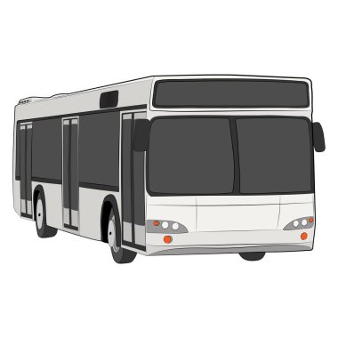 şehir otobüs vektör çizim çizim