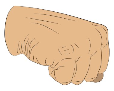 yumruk vektör çizim çizim