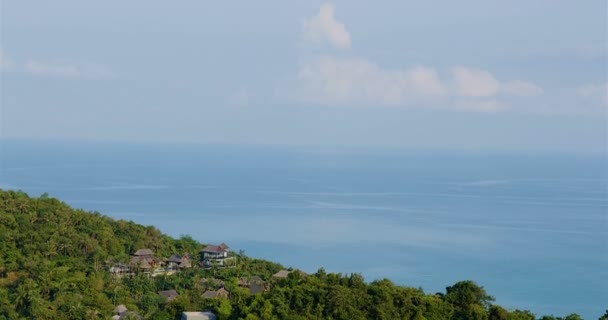 Ο ουρανός πάνω από τον Ειρηνικό Ωκεανό. Timelapse της ημέρας. Νησί και εξωτική παραλία στην Ταϊλάνδη, Μάουι. — Αρχείο Βίντεο