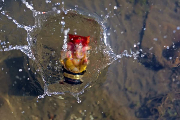 Під водяним лордом Ганеша — стокове фото