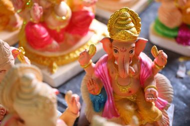 Lord ganesha heykelinin paris alçı