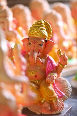 Lord ganesha heykelinin paris alçı