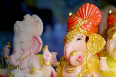 Lord ganesha heykelinin paris alçı