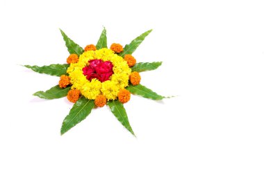 kadife çiçeği çiçek rangoli sanat