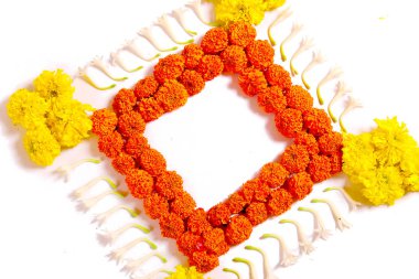 kadife çiçeği çiçek rangoli sanat