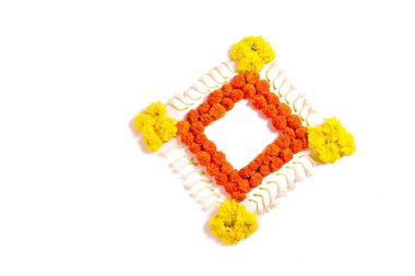 kadife çiçeği çiçek rangoli sanat