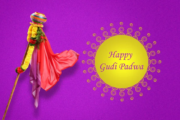 Gudi Padwa Marathi Yeni Yıl — Stok fotoğraf