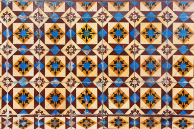 Geleneksel Portekiz azulejo fayanslarının arka planı