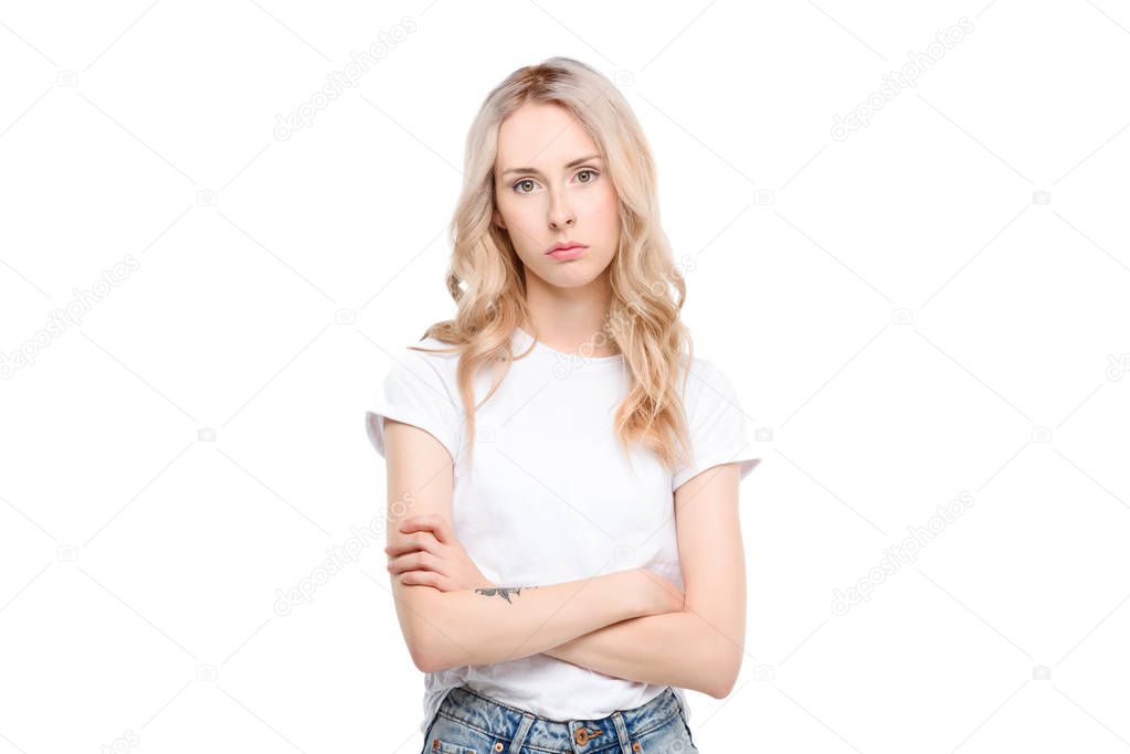 Young woman with arms crossed 