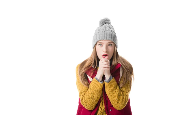 Woman in winter clothes — Stock Photo, Image