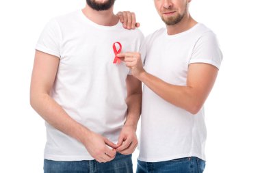 AIDS kurdele ile gay çift