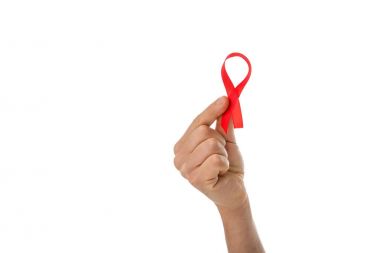 AIDS şerit tutan adam