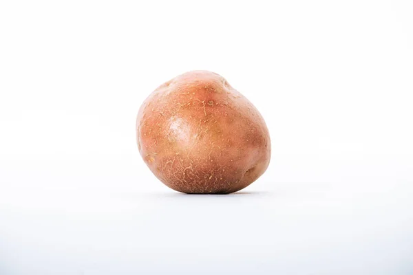 Organic Raw Potato White Background — Stock Photo, Image