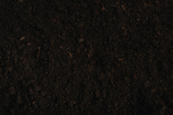 top view of brown ground background