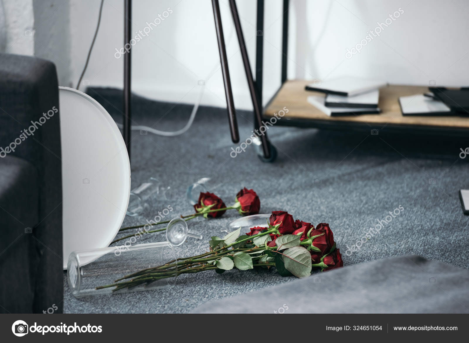 Cropped View Man Giving Pink Flower Bouquet Woman Isolated Grey