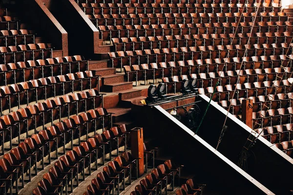 Blick Von Oben Auf Eingänge Und Sitze Zirkus — Stockfoto