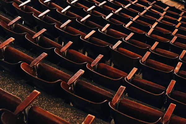 Blick Auf Sitzreihen Zirkus Amphitheater — Stockfoto