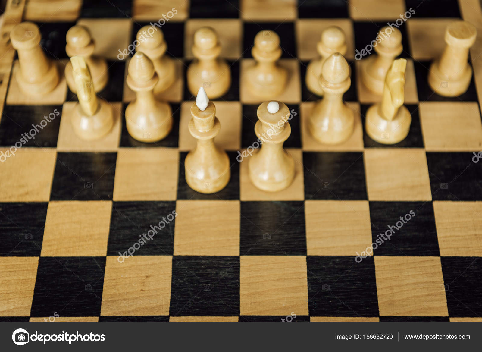 Browse Free HD Images of Chess Pieces In Focus On A Wooden Chess Board