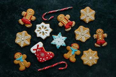 buzlanma ile ev yapımı gingerbreads