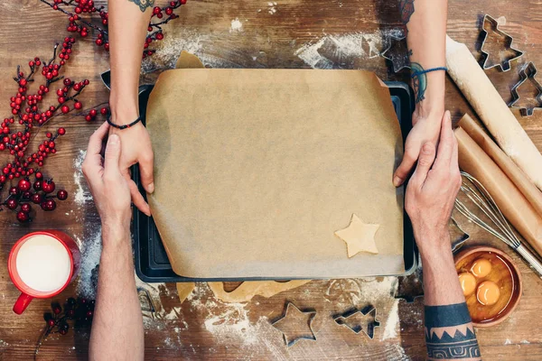 Noel kurabiyeleri hazırlama 