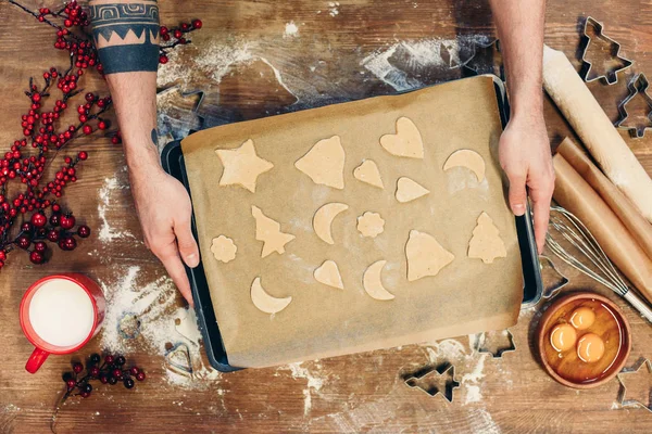 kişi pişirme Noel kurabiyeleri