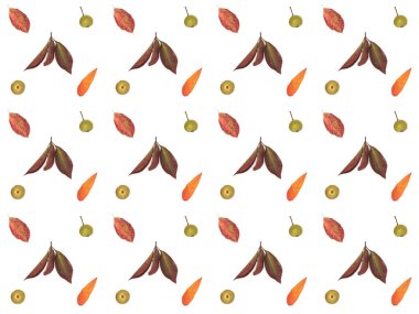 kurutulmuş yaprakları çiçek desenli