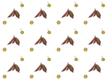 kurutulmuş yaprakları çiçek desenli