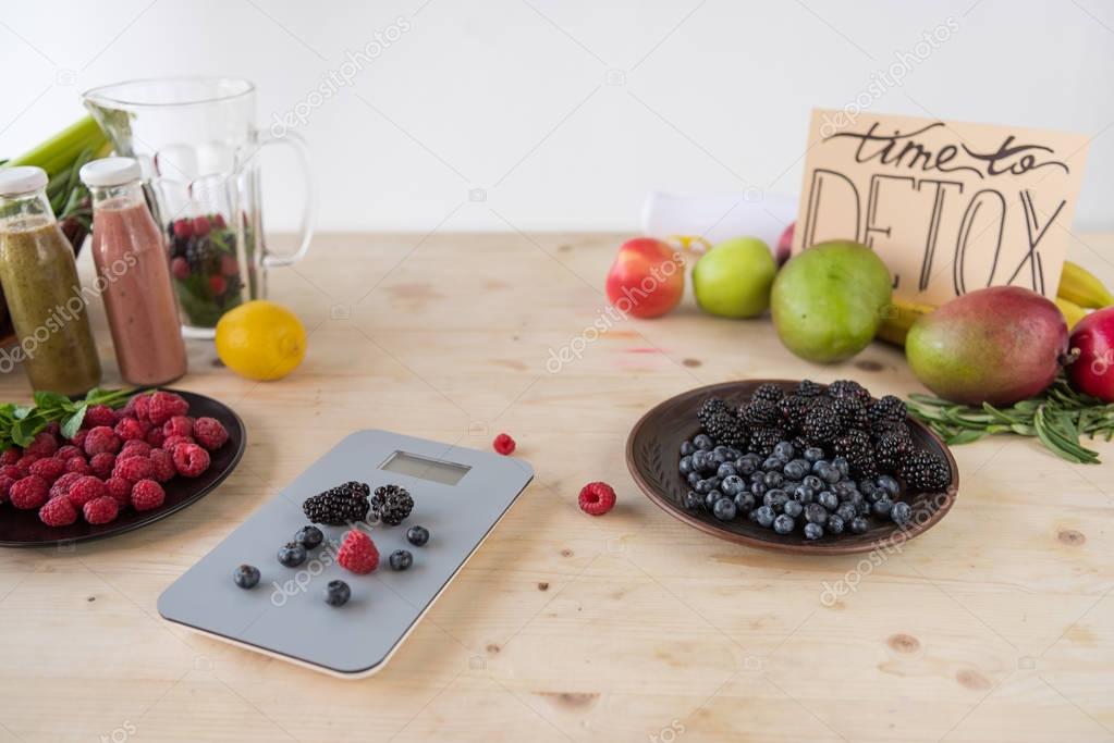 fresh berries and fruits