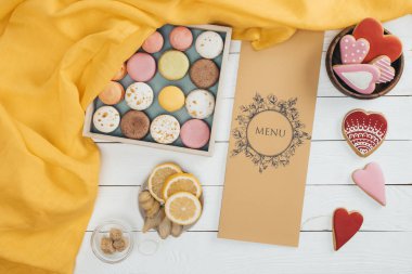 macarons ve menü