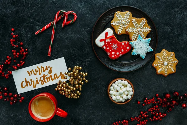 Homemade christmas gingerbreads — Stock Photo