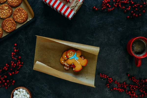 Natale uomini pan di zenzero — Foto stock