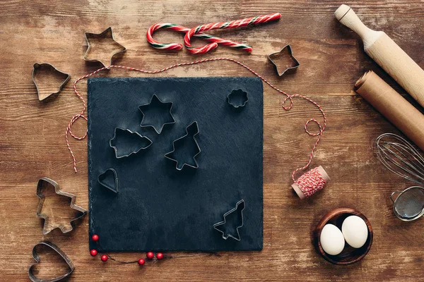 Forms for christmas cookies — Stock Photo