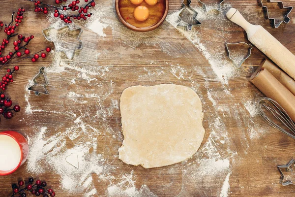 Dough for christmas cookies — Stock Photo