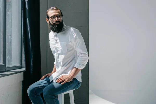 Handsome bearded man — Stock Photo