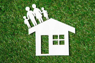 life insurance concept on grass clipart